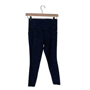 Athleta Salutation Stash Pocket II Printed 7/8 Tight Blue & Black Leggings, NWT